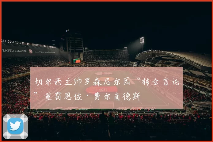 切尔西主帅罗森尼尔因“转会言论”重罚恩佐·费尔南德斯