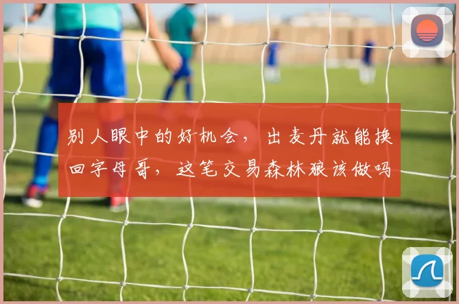 别人眼中的好机会，出麦丹就能换回字母哥，这笔交易森林狼该做吗？